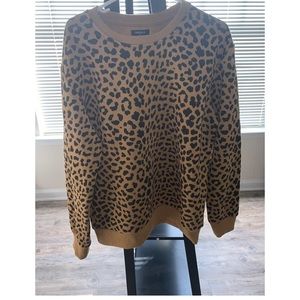 Leopard sweater.